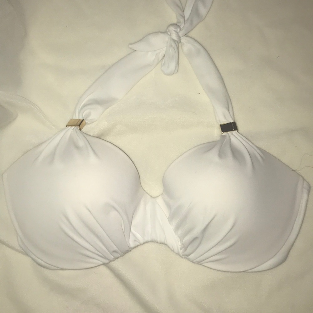 NWOT Victoria’s Secret swim top 32DD, white